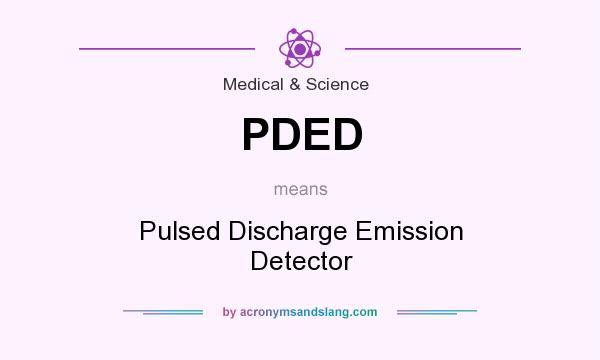 What does PDED mean? It stands for Pulsed Discharge Emission Detector