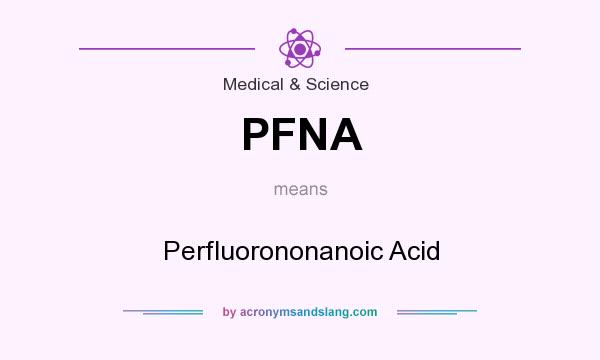 What does PFNA mean? It stands for Perfluorononanoic Acid