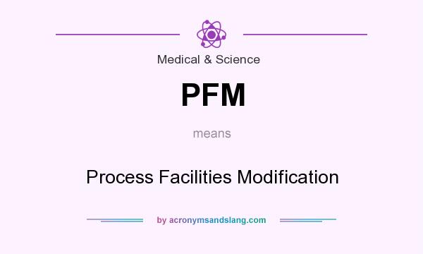 What does PFM mean? It stands for Process Facilities Modification