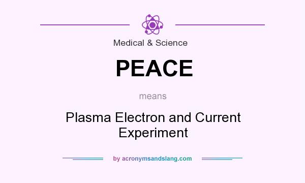 What does PEACE mean? It stands for Plasma Electron and Current Experiment