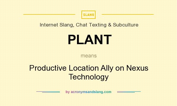 What does PLANT mean? It stands for Productive Location Ally on Nexus Technology
