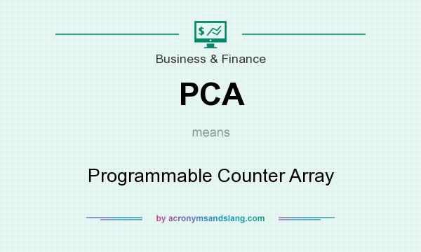 What does PCA mean? It stands for Programmable Counter Array