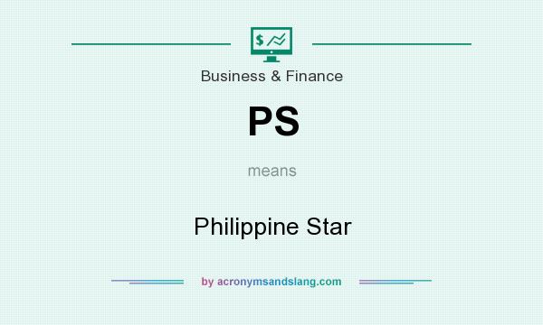What does PS mean? It stands for Philippine Star