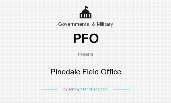 What does PFO mean? It stands for Pinedale Field Office