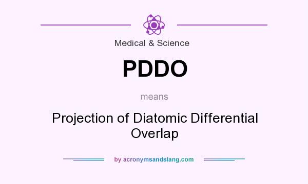 What does PDDO mean? It stands for Projection of Diatomic Differential Overlap