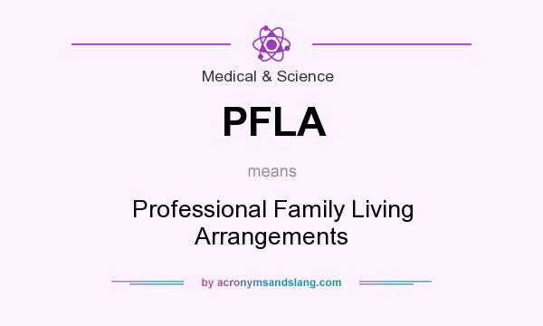 What does PFLA mean? It stands for Professional Family Living Arrangements