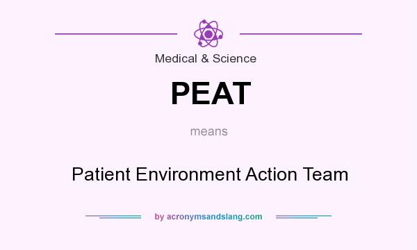 What does PEAT mean? It stands for Patient Environment Action Team