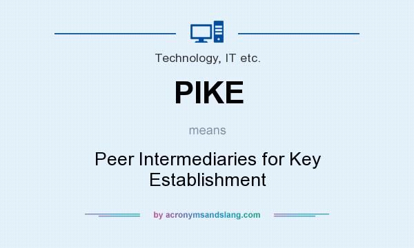What does PIKE mean? It stands for Peer Intermediaries for Key Establishment