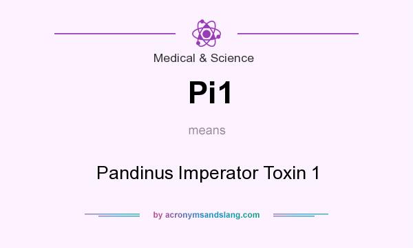 What does Pi1 mean? It stands for Pandinus Imperator Toxin 1