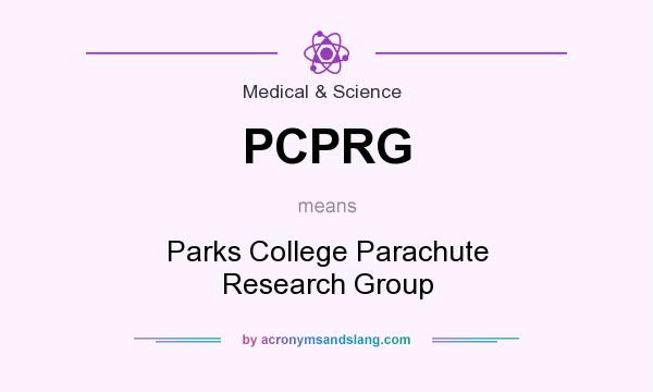 What does PCPRG mean? It stands for Parks College Parachute Research Group