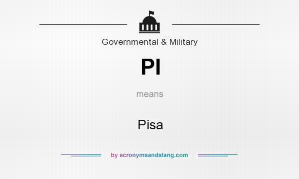 What does PI mean? It stands for Pisa
