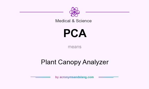 What does PCA mean? It stands for Plant Canopy Analyzer