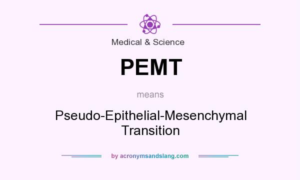What does PEMT mean? It stands for Pseudo-Epithelial-Mesenchymal Transition