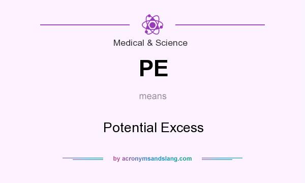 What does PE mean? It stands for Potential Excess