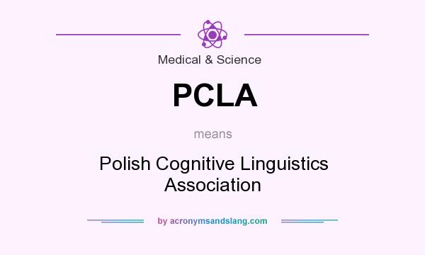 What does PCLA mean? It stands for Polish Cognitive Linguistics Association