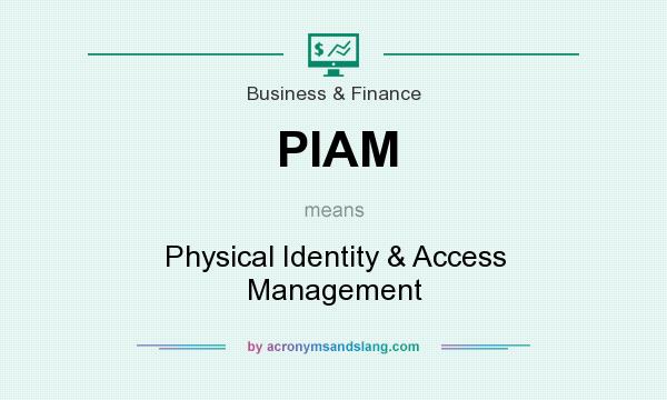 What does PIAM mean? It stands for Physical Identity & Access Management
