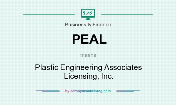 What does PEAL mean? It stands for Plastic Engineering Associates Licensing, Inc.