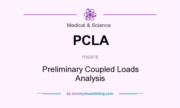 What does PCLA mean? It stands for Preliminary Coupled Loads Analysis