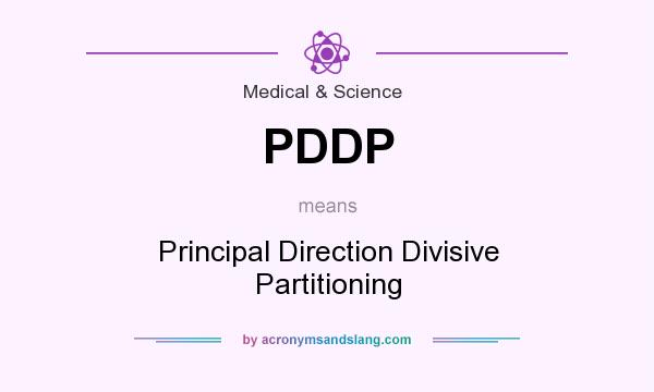 What does PDDP mean? It stands for Principal Direction Divisive Partitioning