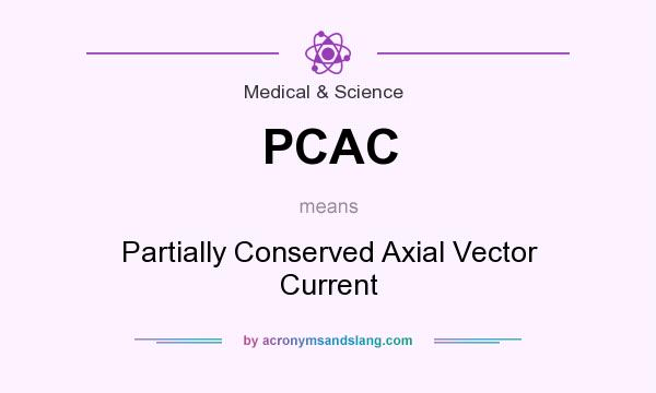 What does PCAC mean? It stands for Partially Conserved Axial Vector Current