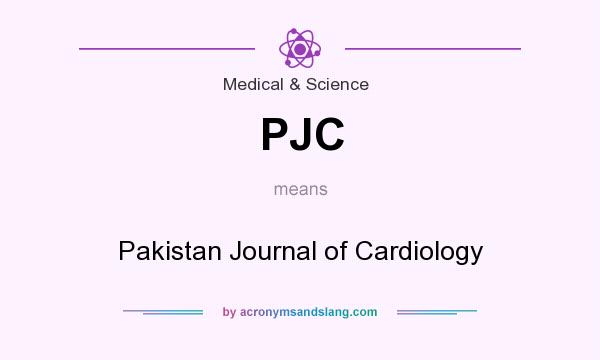 What does PJC mean? It stands for Pakistan Journal of Cardiology