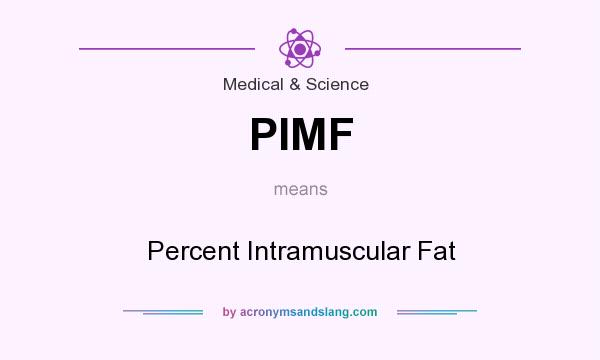 What does PIMF mean? It stands for Percent Intramuscular Fat