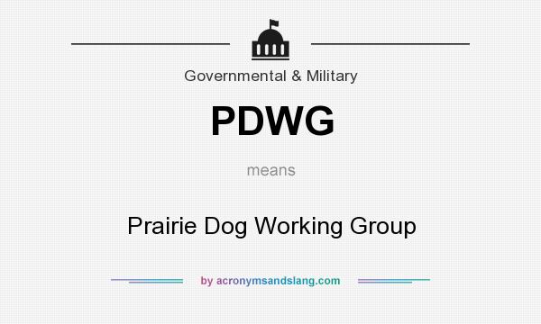 What does PDWG mean? It stands for Prairie Dog Working Group