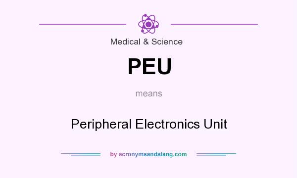 What does PEU mean? It stands for Peripheral Electronics Unit