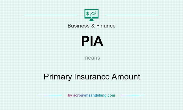 What does PIA mean? It stands for Primary Insurance Amount