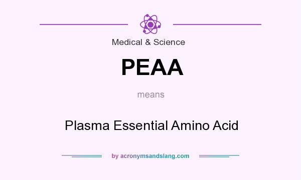 What does PEAA mean? It stands for Plasma Essential Amino Acid
