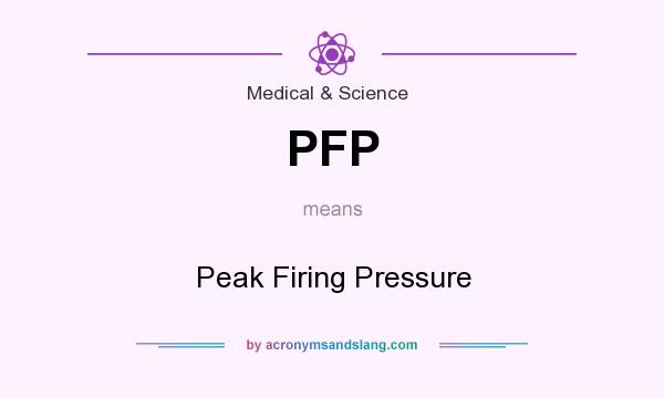What does PFP mean? It stands for Peak Firing Pressure