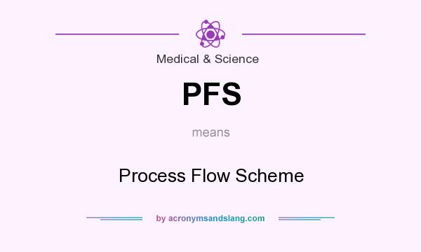 What does PFS mean? It stands for Process Flow Scheme