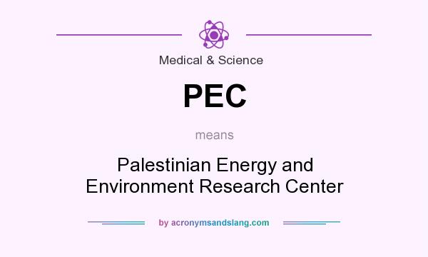 What does PEC mean? It stands for Palestinian Energy and Environment Research Center