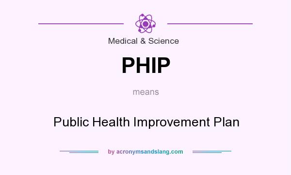 What does PHIP mean? It stands for Public Health Improvement Plan