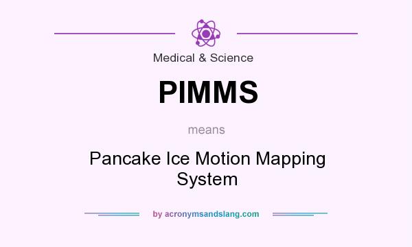 What does PIMMS mean? It stands for Pancake Ice Motion Mapping System