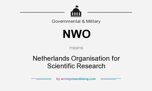 What does NWO mean? It stands for Netherlands Organisation for Scientific Research