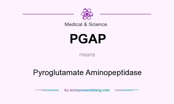 What does PGAP mean? It stands for Pyroglutamate Aminopeptidase