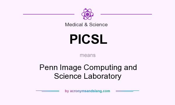 What does PICSL mean? It stands for Penn Image Computing and Science Laboratory