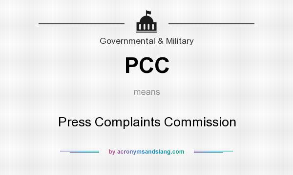 What does PCC mean? It stands for Press Complaints Commission