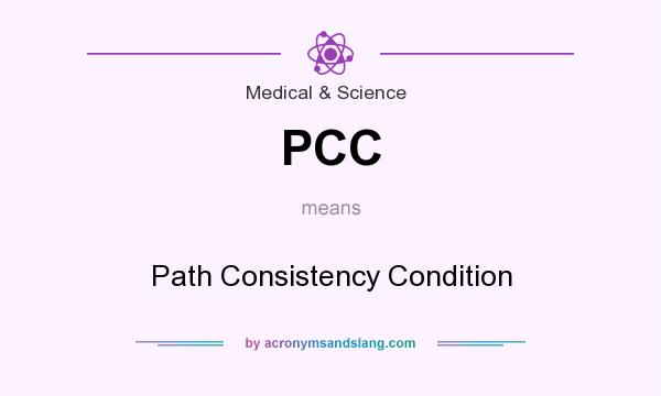 What does PCC mean? It stands for Path Consistency Condition
