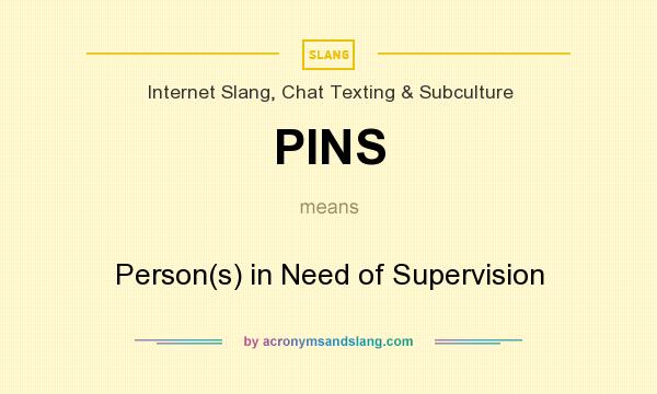What does PINS mean? It stands for Person(s) in Need of Supervision