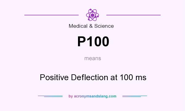 What does P100 mean? It stands for Positive Deflection at 100 ms