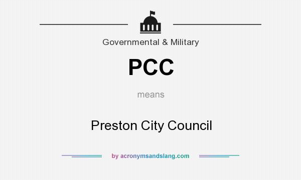 What does PCC mean? It stands for Preston City Council