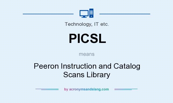 What does PICSL mean? It stands for Peeron Instruction and Catalog Scans Library