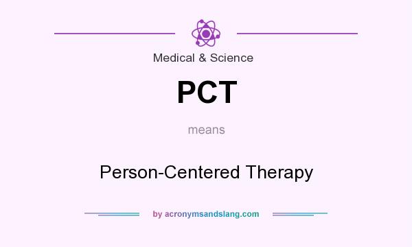 What does PCT mean? It stands for Person-Centered Therapy