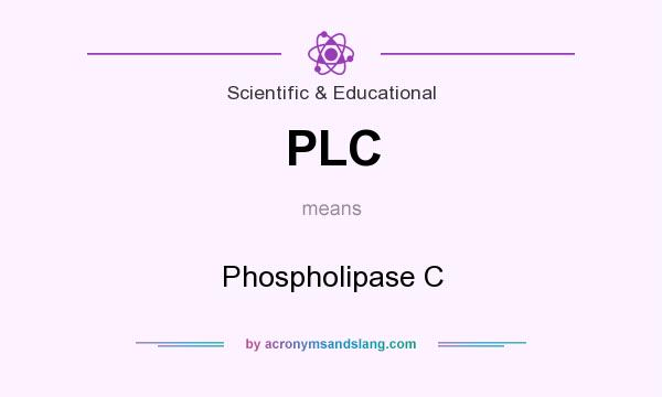 What does PLC mean? It stands for Phospholipase C