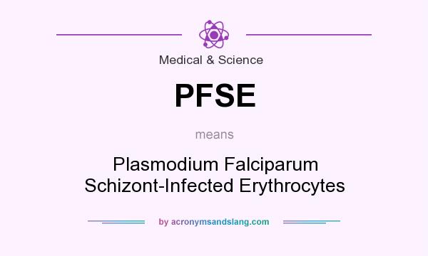 What does PFSE mean? It stands for Plasmodium Falciparum Schizont-Infected Erythrocytes