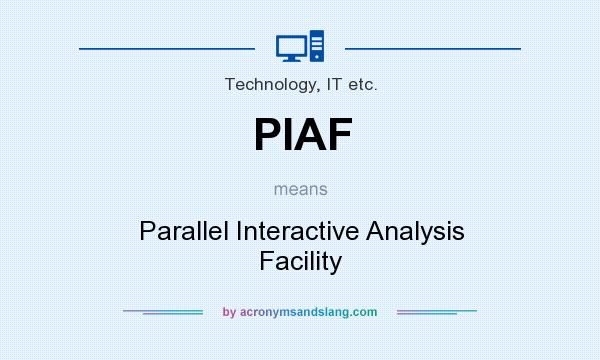 What does PIAF mean? It stands for Parallel Interactive Analysis Facility