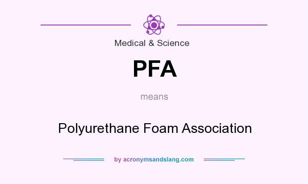 What does PFA mean? It stands for Polyurethane Foam Association