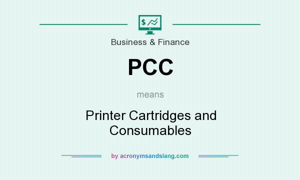 What does PCC mean? It stands for Printer Cartridges and Consumables